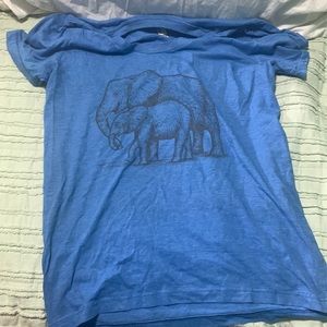 Blue elephant tee